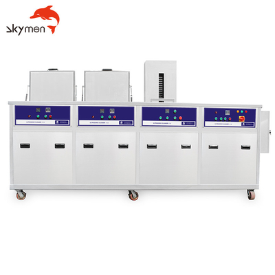 Fertigen Sie Behälter-Ultraschallreinigungs-Maschine SUS304/316 der Größen-vier für Maschinen-Präzisionsteile besonders an