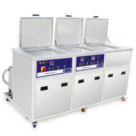 Drei Behälter-industrielles Ultraschallreinigungs-System mit waschendem Ringsing-Ultraschalltrockner
