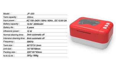 JP -520 erhitzte Ultraschallreiniger, protable Ultraschallgebissreiniger CER-Zertifikat