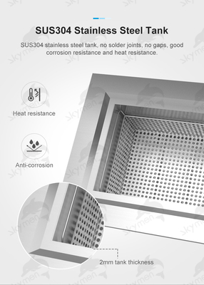 Skymen JP-180ST Industrial Ultrasonic Cleaner 53L 900W Digital Timer