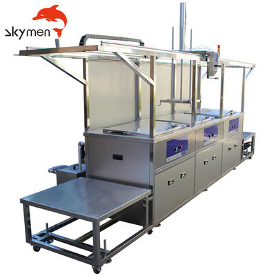 Lifting Function Dual Tank Industrial Ultrasonic Cleaning Line with 77 Liter Capacity 40KHz Frequency and SUS304 Stainless Steel