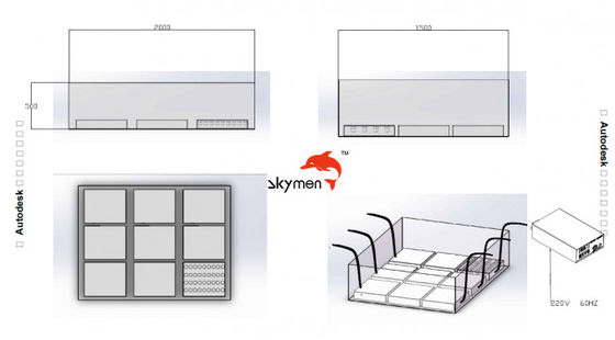 Tauchfähige Ultraschallwandler Platte/Box