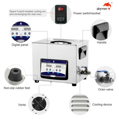 Ultraschallbad der skymen-10L für Aufzeichnung mit 200W Heater And Basket